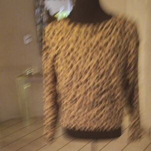 Chic Leopard Print Women's Blouse